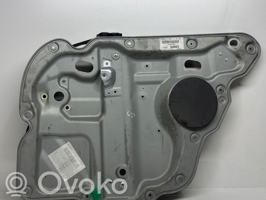 Fensterhebermechanismus ohne Motor Tür hinten   1T0839730H,01201562,117122C