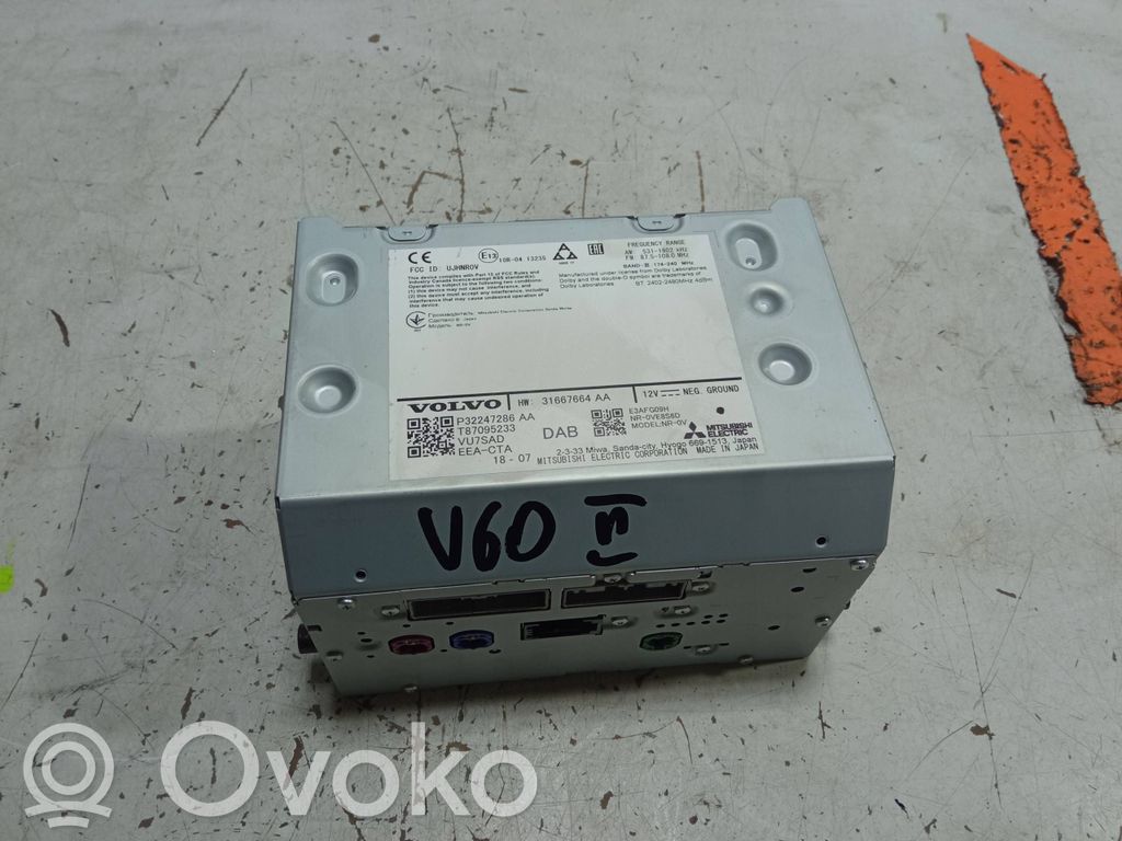 Volvo V60 Unitate principală radio/CD/DVD/GPS 