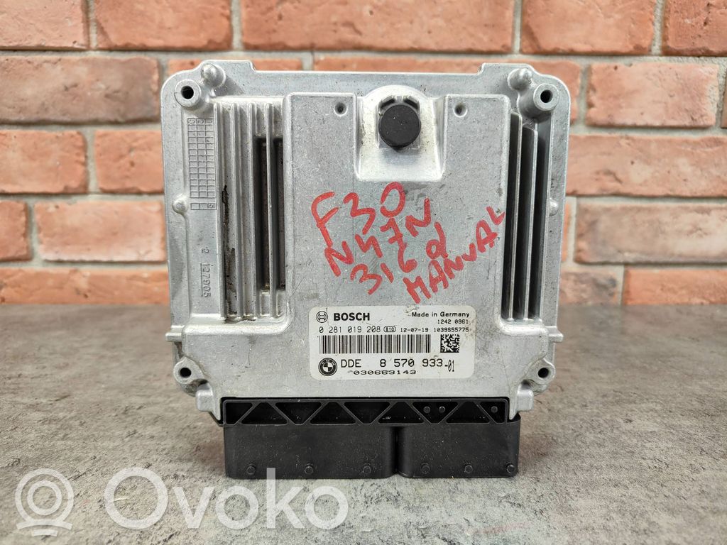 BMW 1 F20 F21 Unitate/modul de control motor 