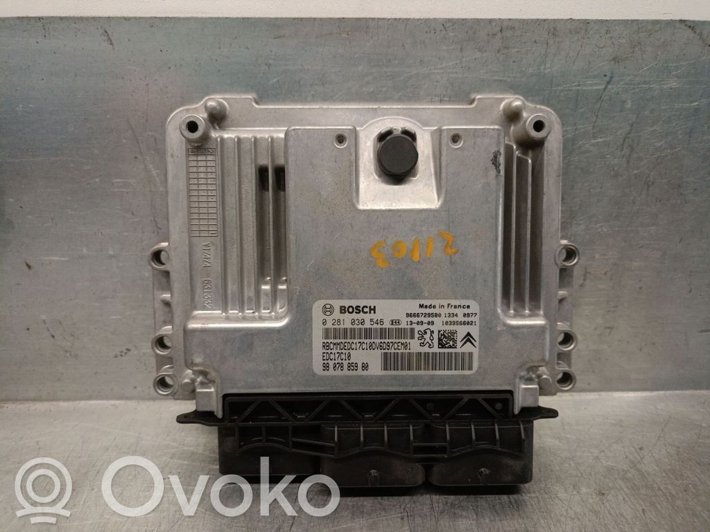 Engine control unit/module   9807885980,0281030546