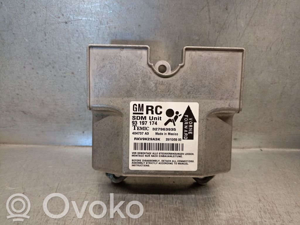Opel Astra G Sterownik / Moduł Airbag 