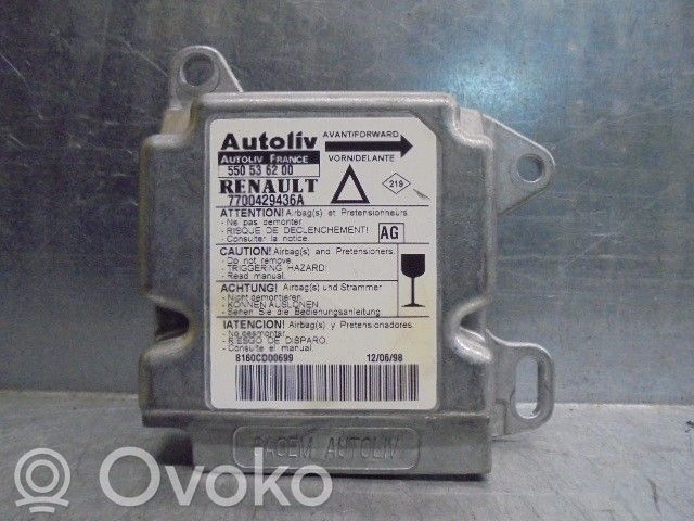 Renault Laguna I Centralina/modulo airbag 
