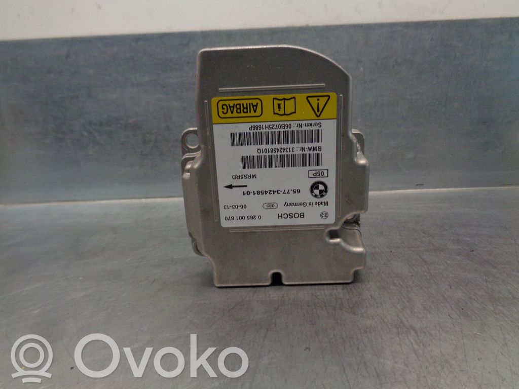Airbag control unit/module   65773424581,0285001870,BOSCH