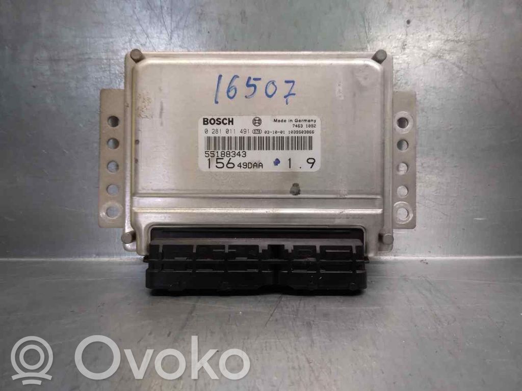 Engine control unit/module   55188343,0281011491,BOSCH
