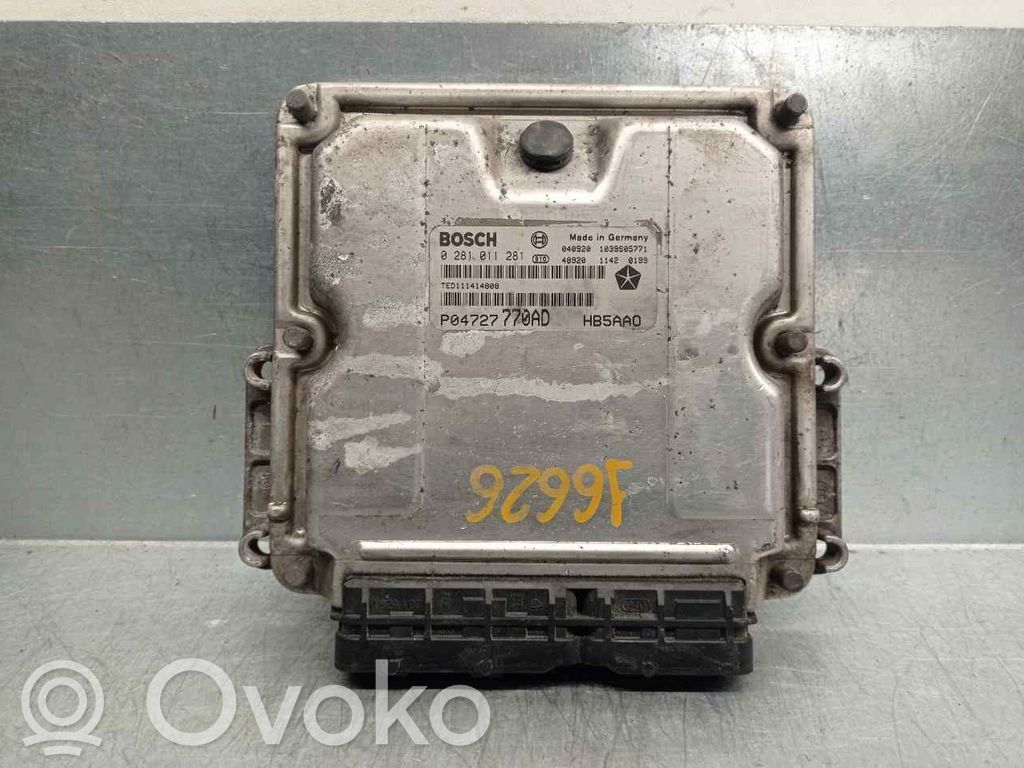 Unidad de control/módulo del motor   04727770AD,0281011281,BOSCH