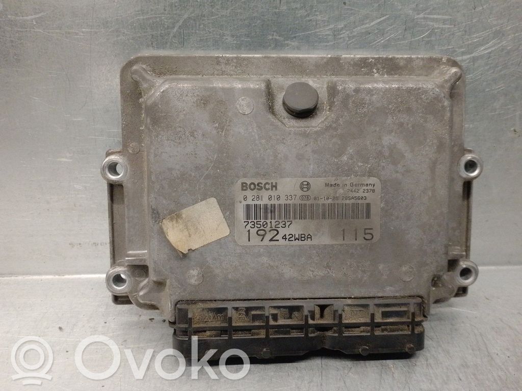 Engine control unit/module   73501237,0281010337BOSCH,BOSCH