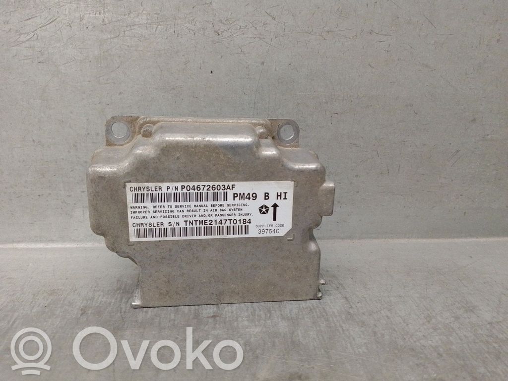 Dodge Caliber Module de contrôle airbag 