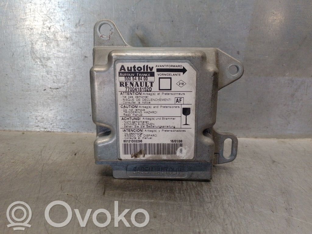 Renault Megane I Airbag control unit/module 