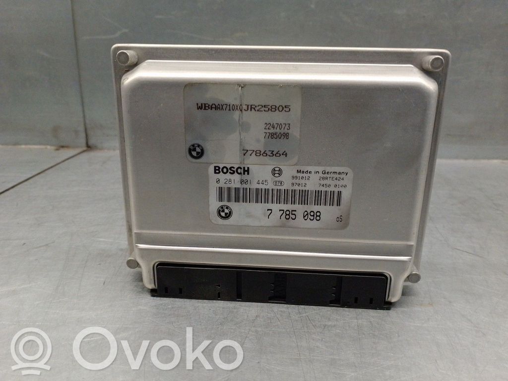 Centralina/modulo del motore   7785098,0281001445,BOSCH