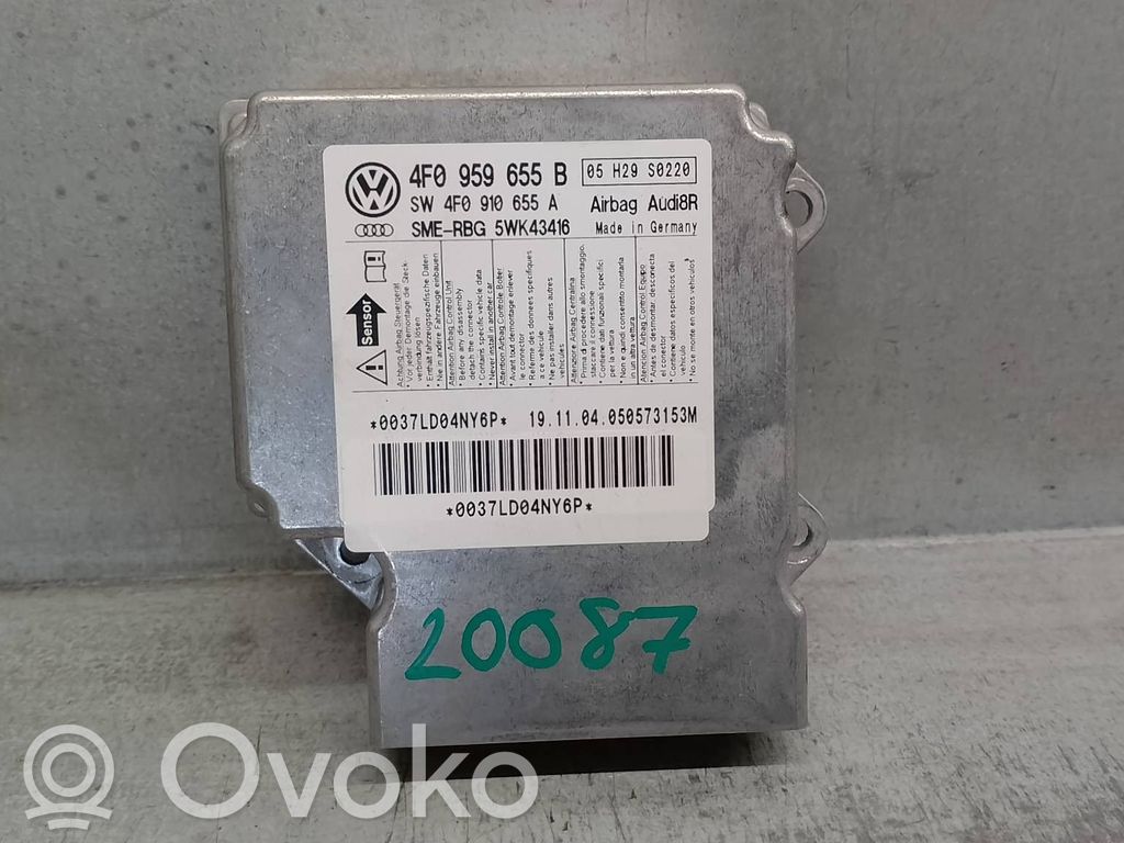 Audi A6 S6 C6 4F Centralina/modulo airbag 
