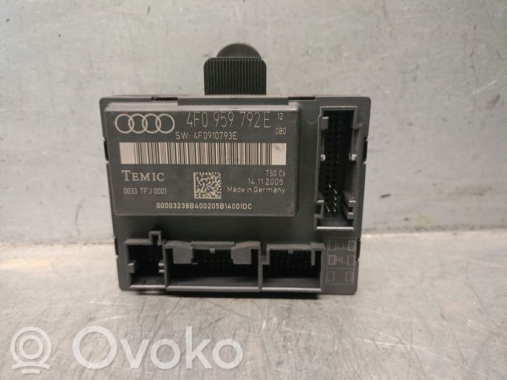Audi A6 S6 C6 4F Unidad de control de puerta 