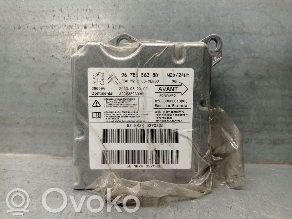 Centralina/modulo airbag   9678656380,A2C53323336