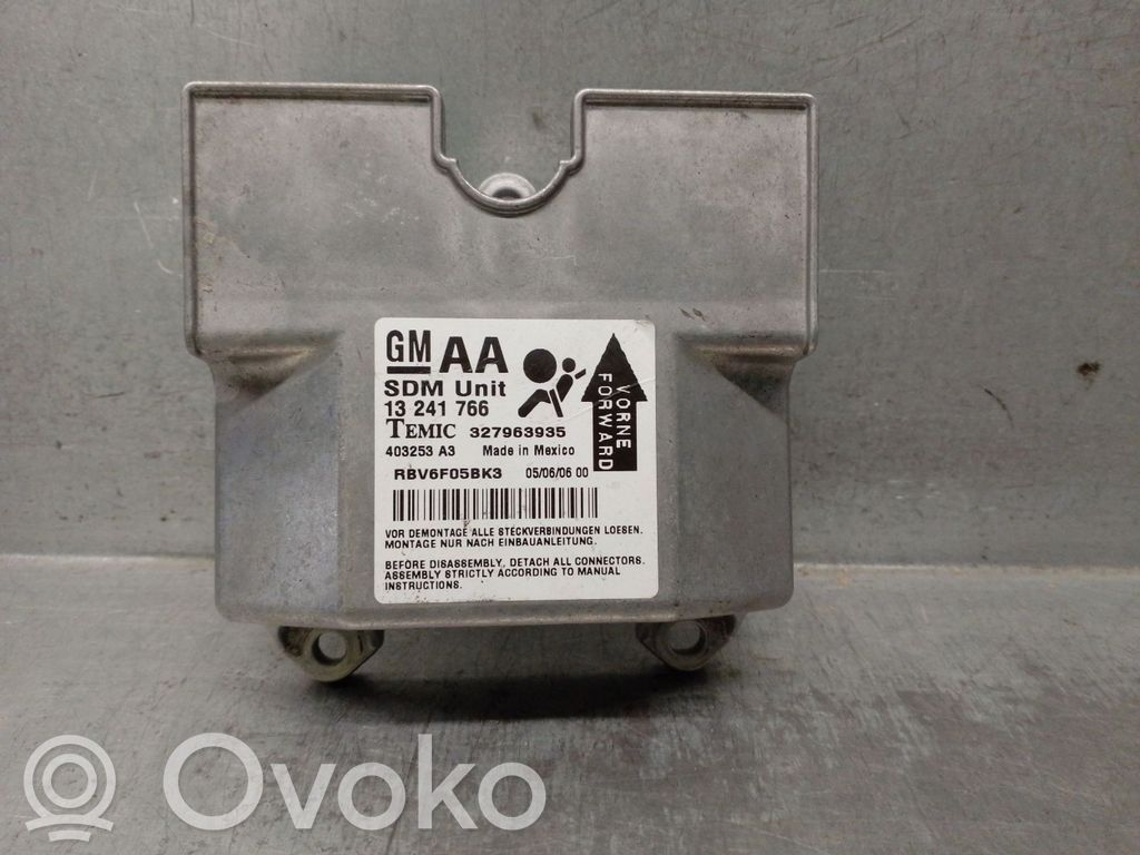 Opel Zafira B Centralina/modulo airbag 