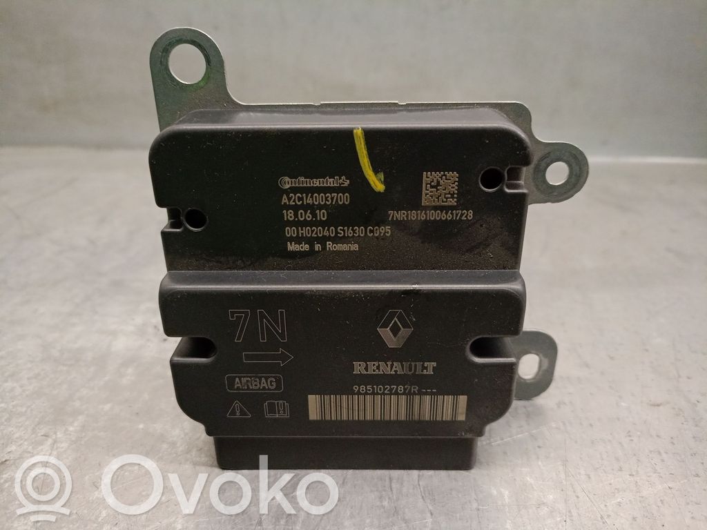 Unitate/modul de comandă airbaguri   985102787R