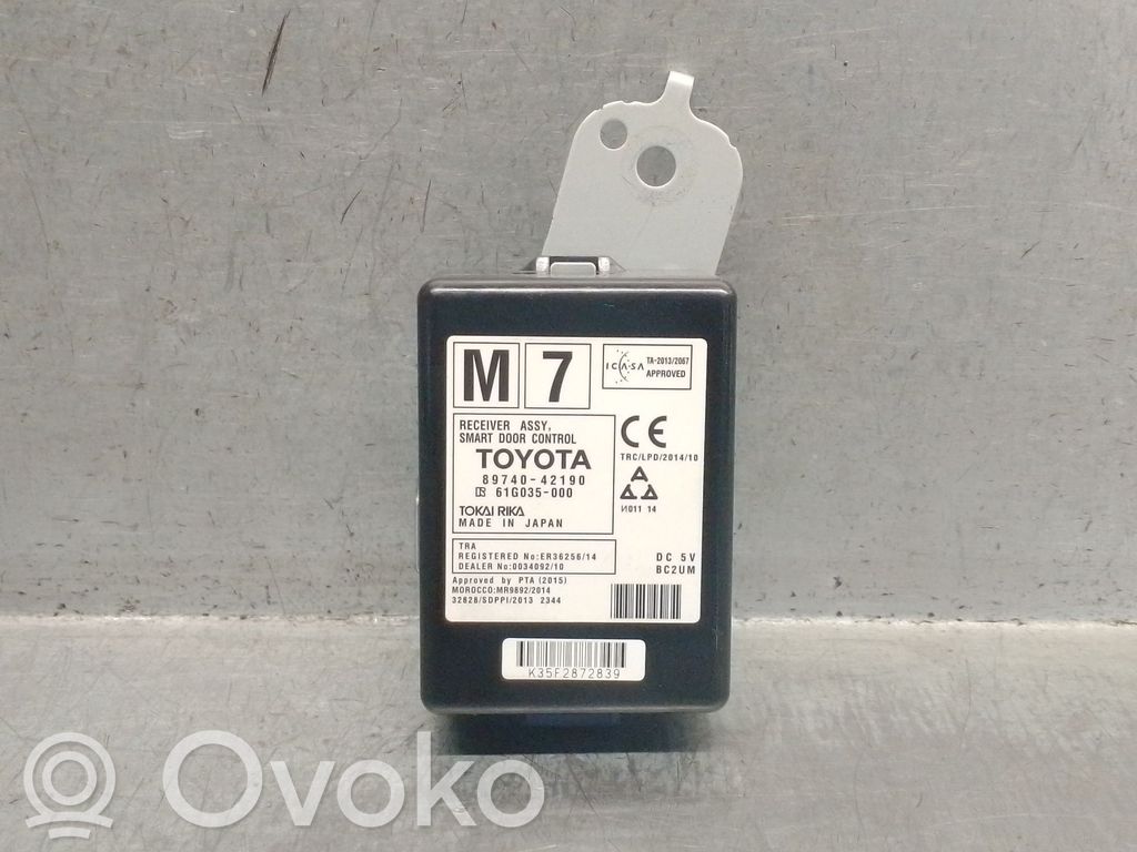 Toyota RAV 4 (XA40) Alte unități/module de control 