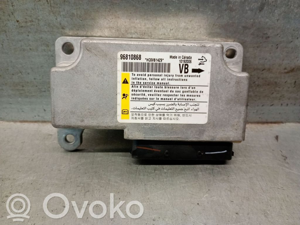 Centralina/modulo airbag   96810868,96810868