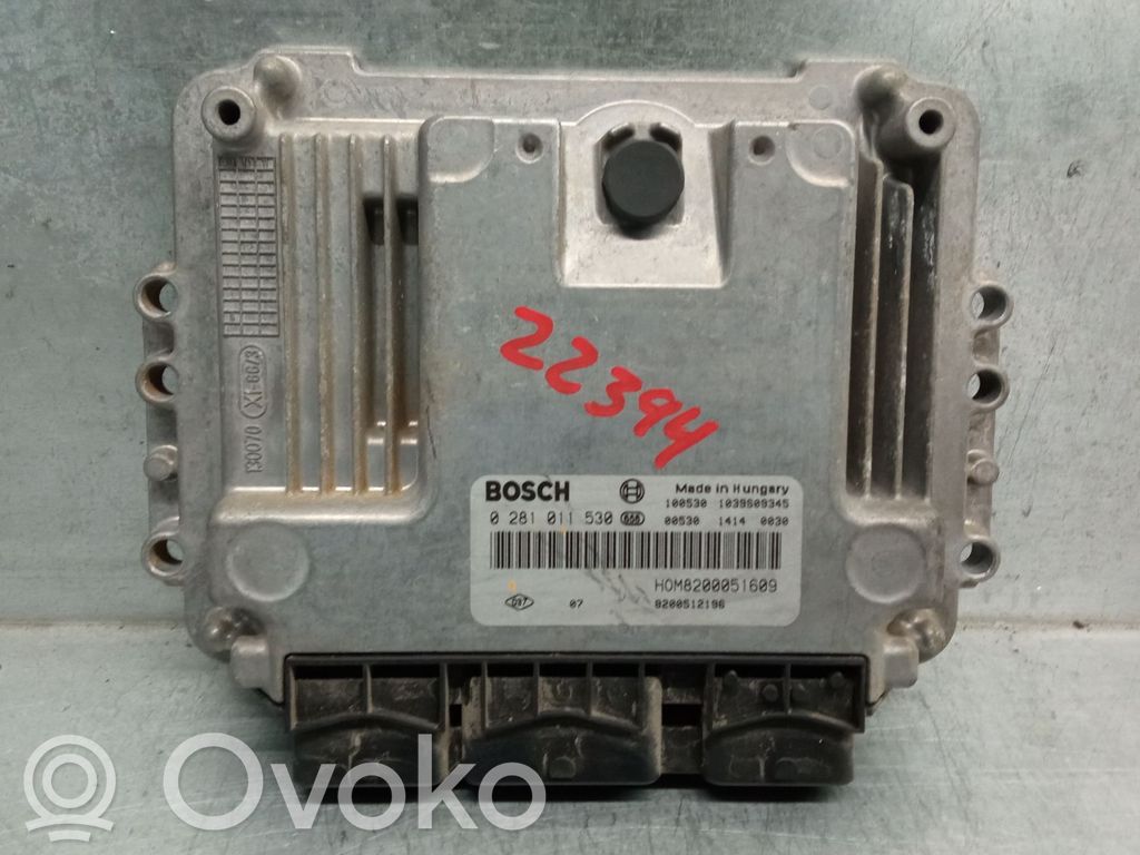 Engine control unit/module   8200512196,1039S09345,0281011530BOSCH