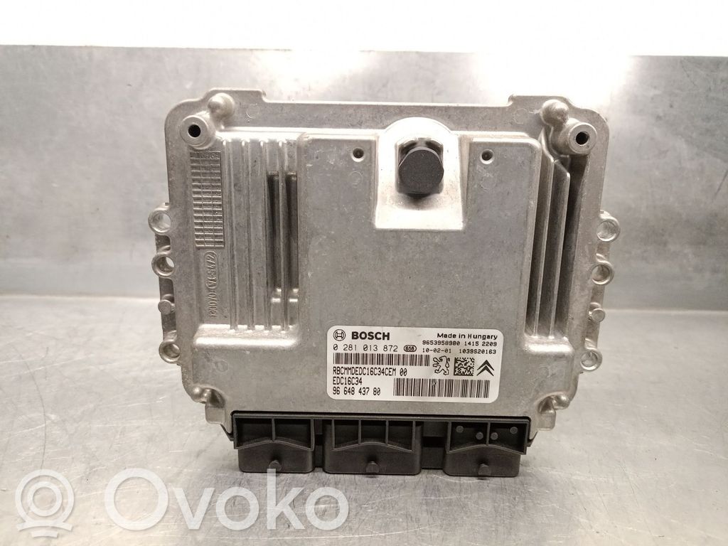 Engine control unit/module   9664843780,0281013872BOSCH