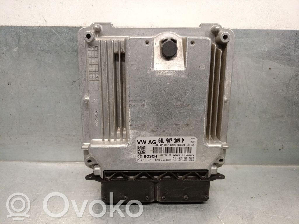 Unidad de control/módulo del motor   04L907309P,0281031483BOSCH