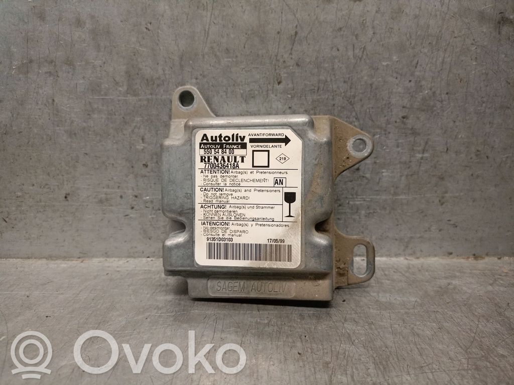 Renault Megane I Unitate/modul de comandă airbaguri 