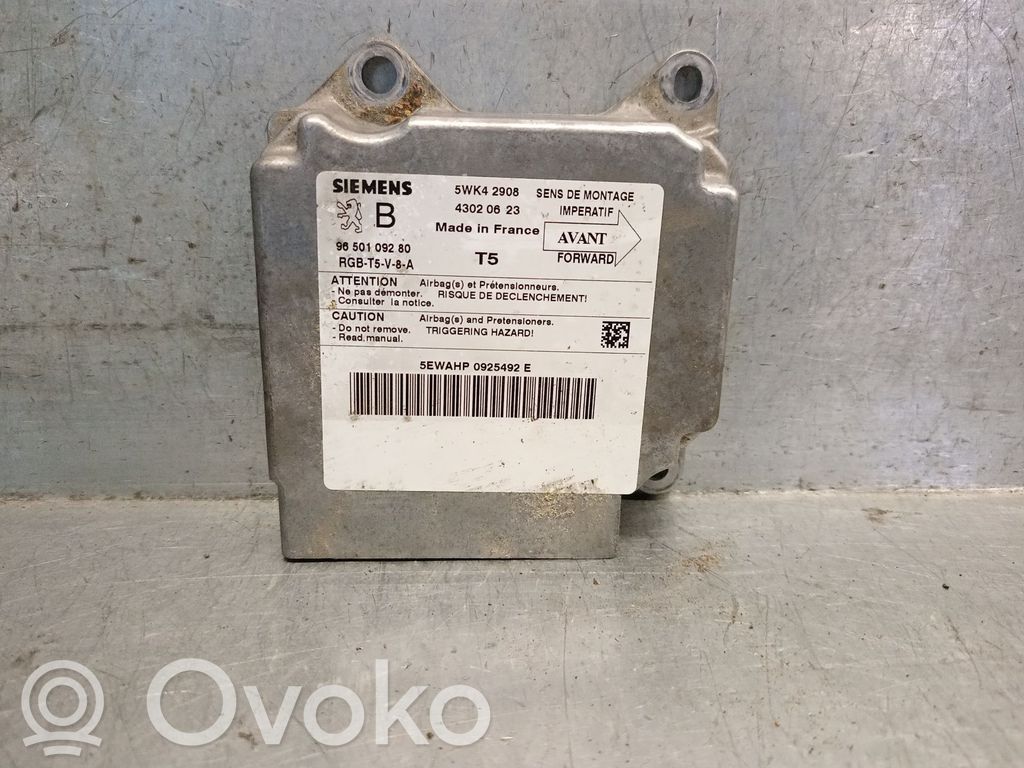 Peugeot 307 Sterownik / Moduł Airbag 