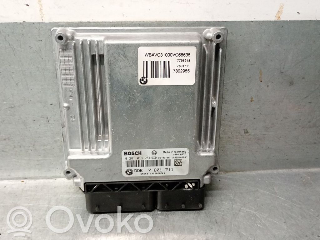 Engine control unit/module   7801711,7801711,0281013251BOSCH