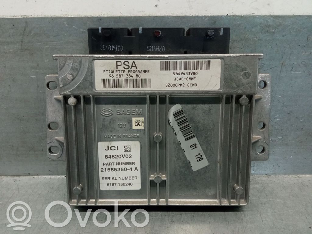 Peugeot 1007 Engine control unit/module 