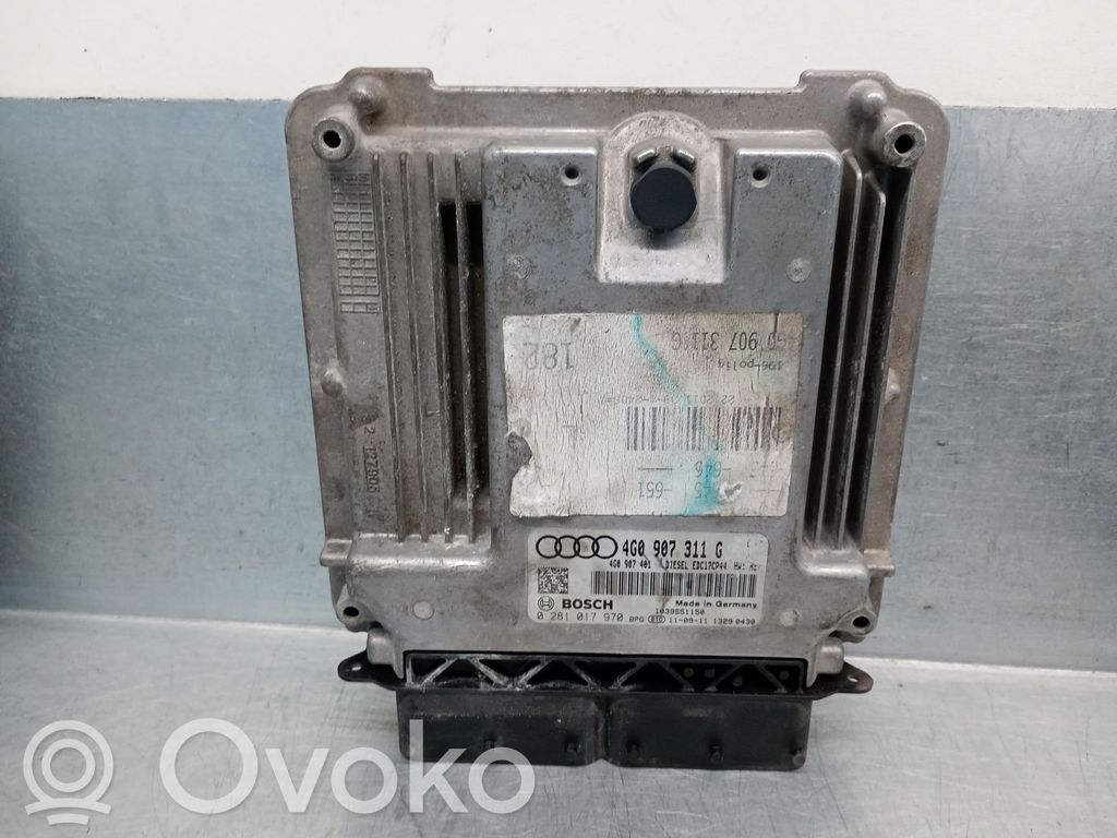 Engine control unit/module   4G0907311G,0281017970BOSCH