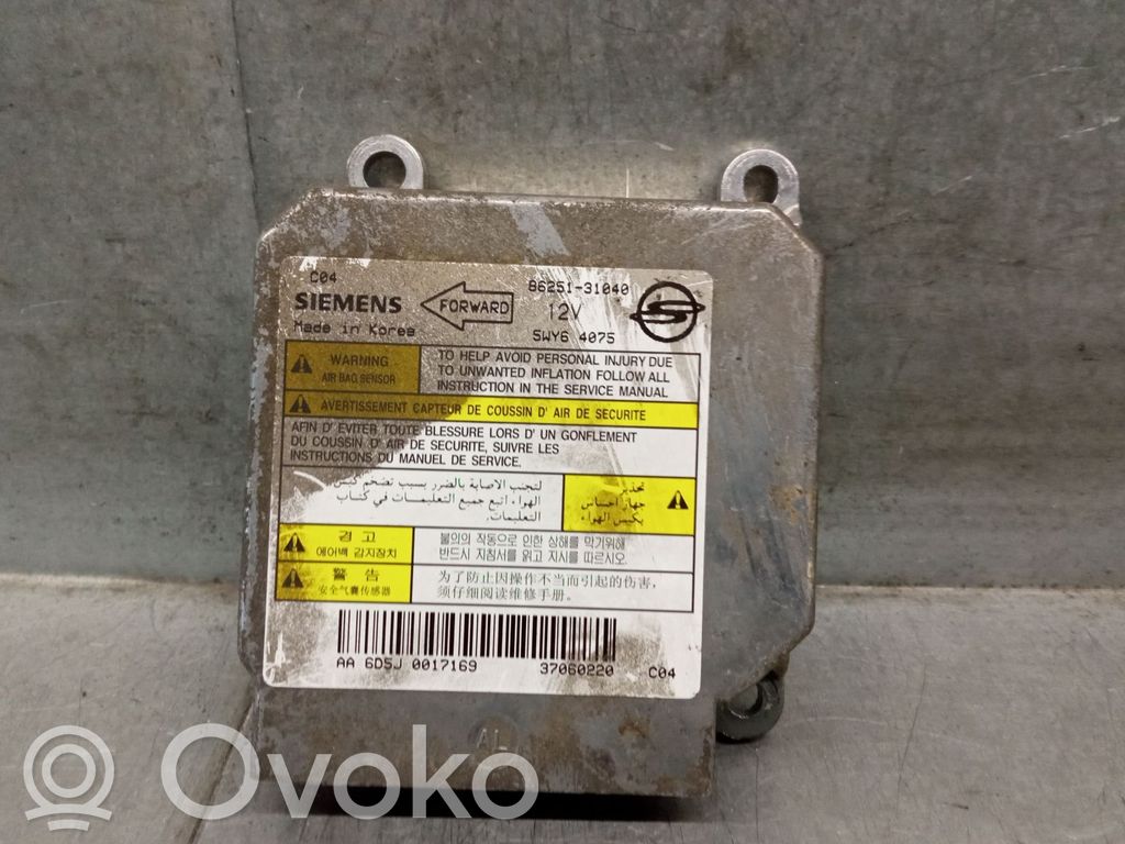 SsangYong Actyon Unidad de control/módulo del Airbag 