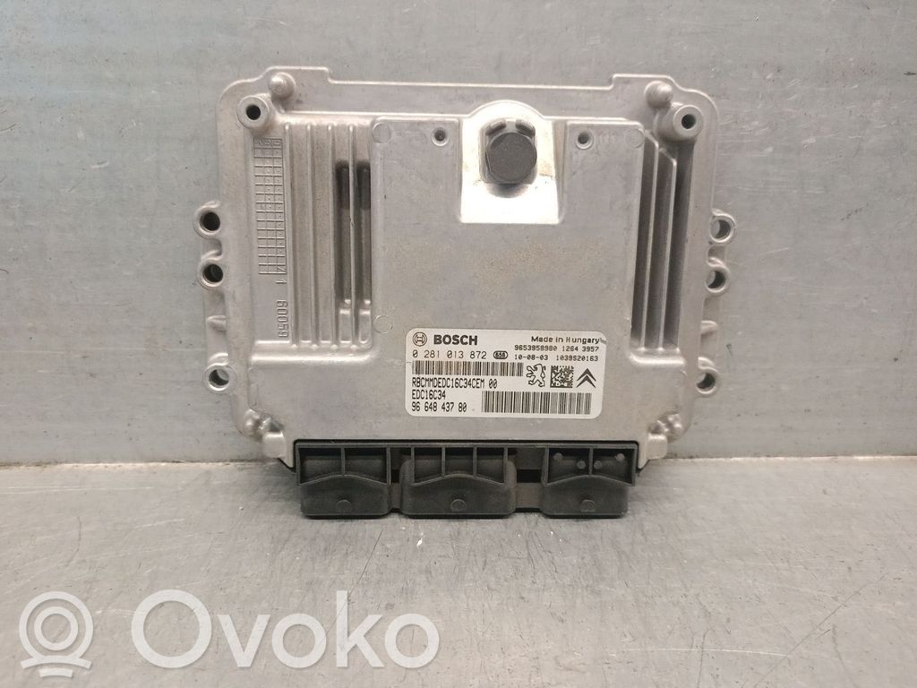 Engine control unit/module   9664843780,0281013872BOSCH