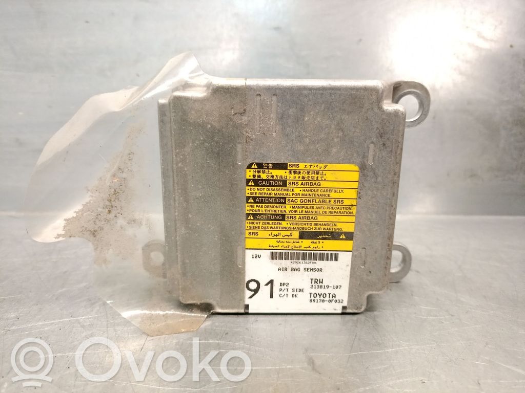 Toyota Corolla Verso E121 Module de contrôle airbag 