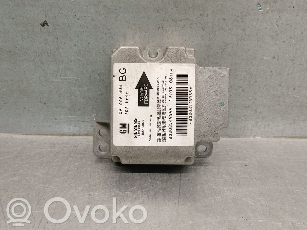 Opel Zafira A Centralina/modulo airbag 