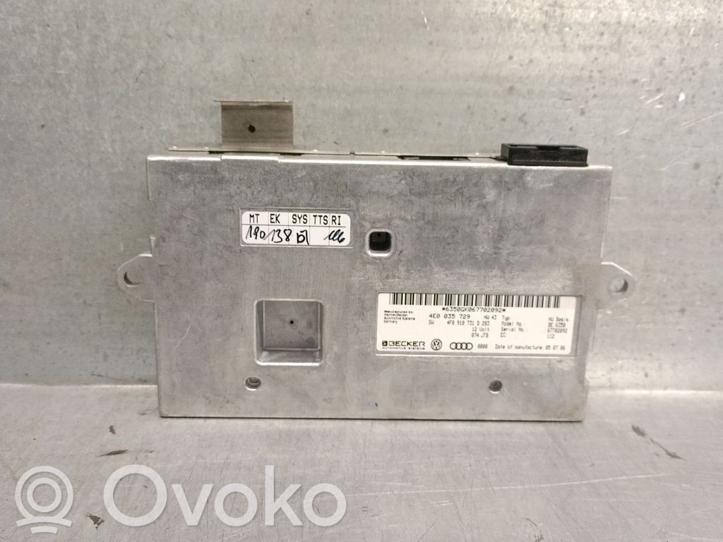 Autres unités de commande / modules   4E0035729,BECKER
