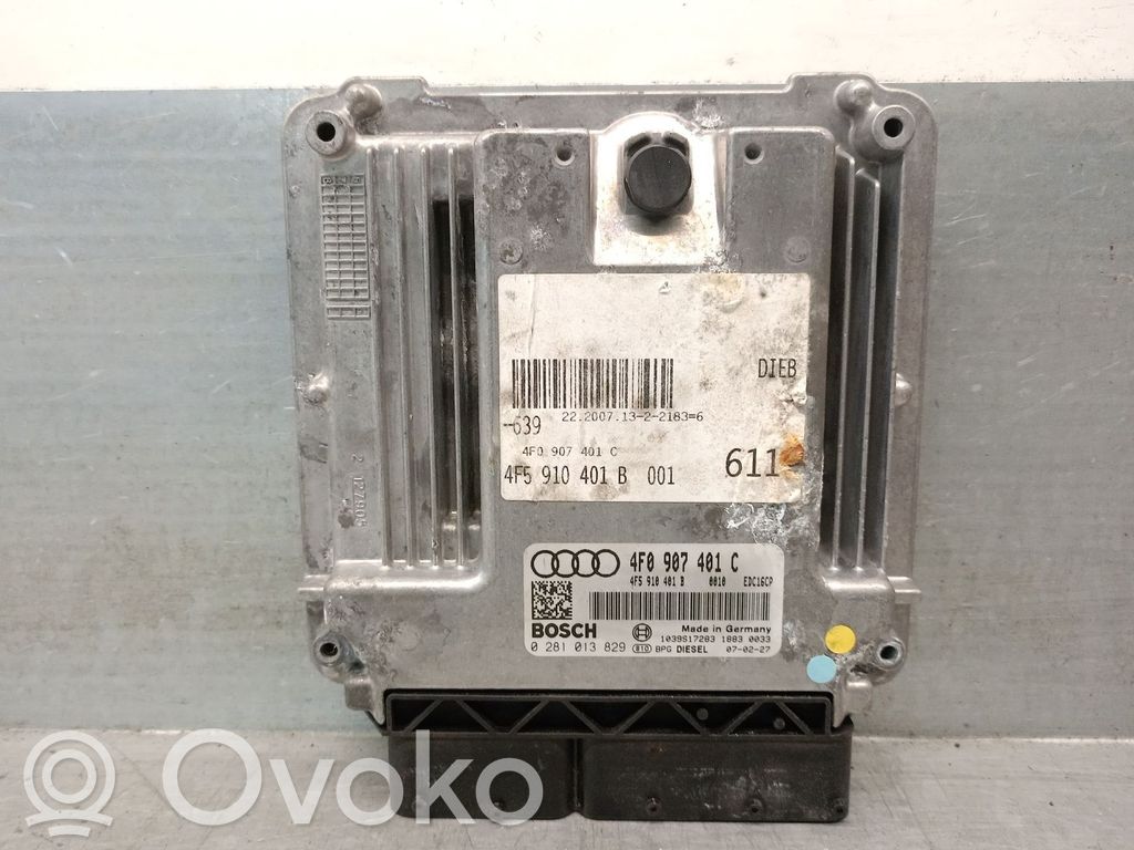 Engine control unit/module   4F0907401C,0281013829BOSCH