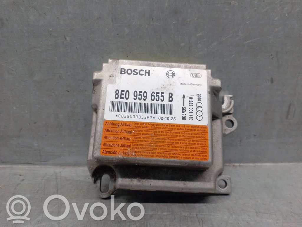 Sterownik / Moduł Airbag   8E0959655B,0285001483BOSH