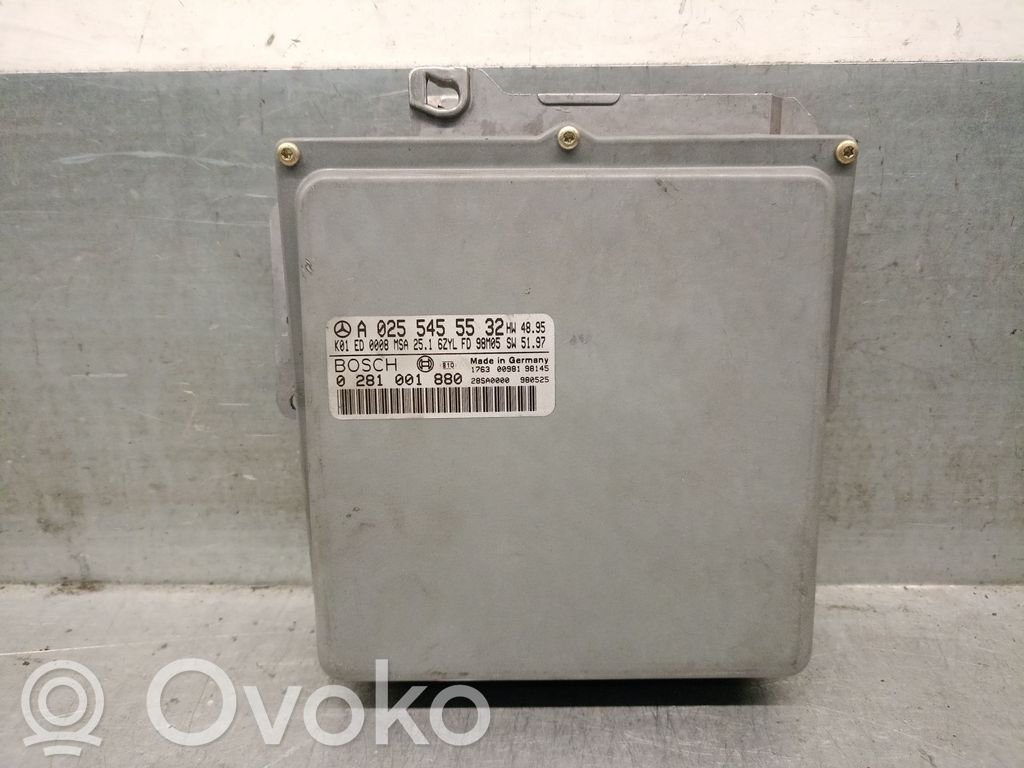 Engine control unit/module   A0255455532,0281001880