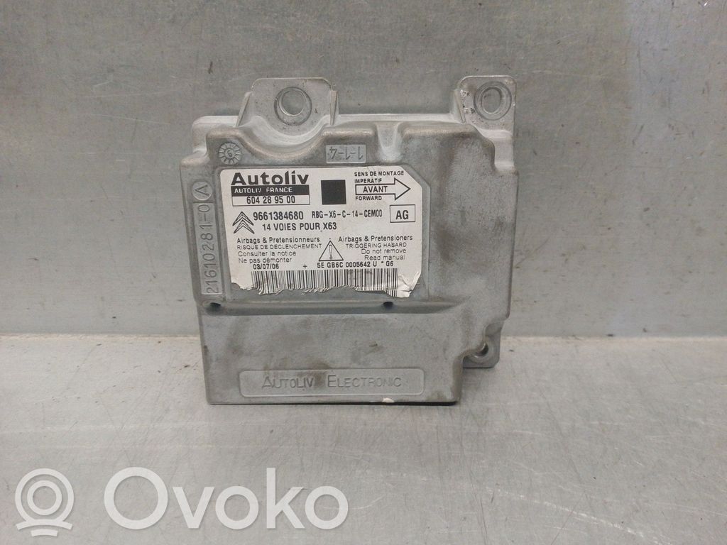 Citroen C6 Unitate/modul de comandă airbaguri 