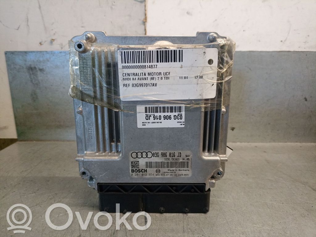 Engine control unit/module   03G906016JD,0281012654