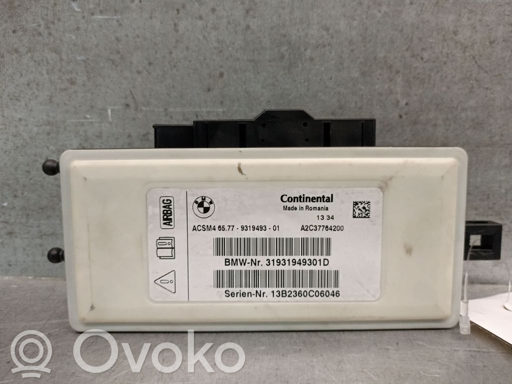 BMW 5 F10 F11 Unitate/modul de comandă airbaguri 