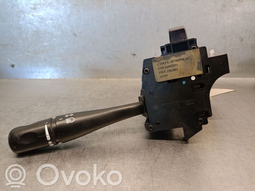Chrysler 300M Interruttore di regolazione dell’illuminazione del quadro 
