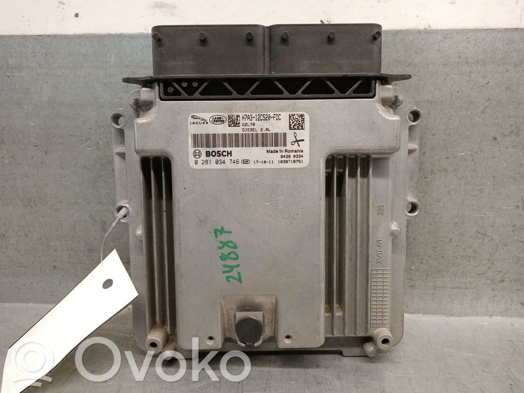 Engine control unit/module   H7A312C520FDC,H7A312C520FDC,0281034746