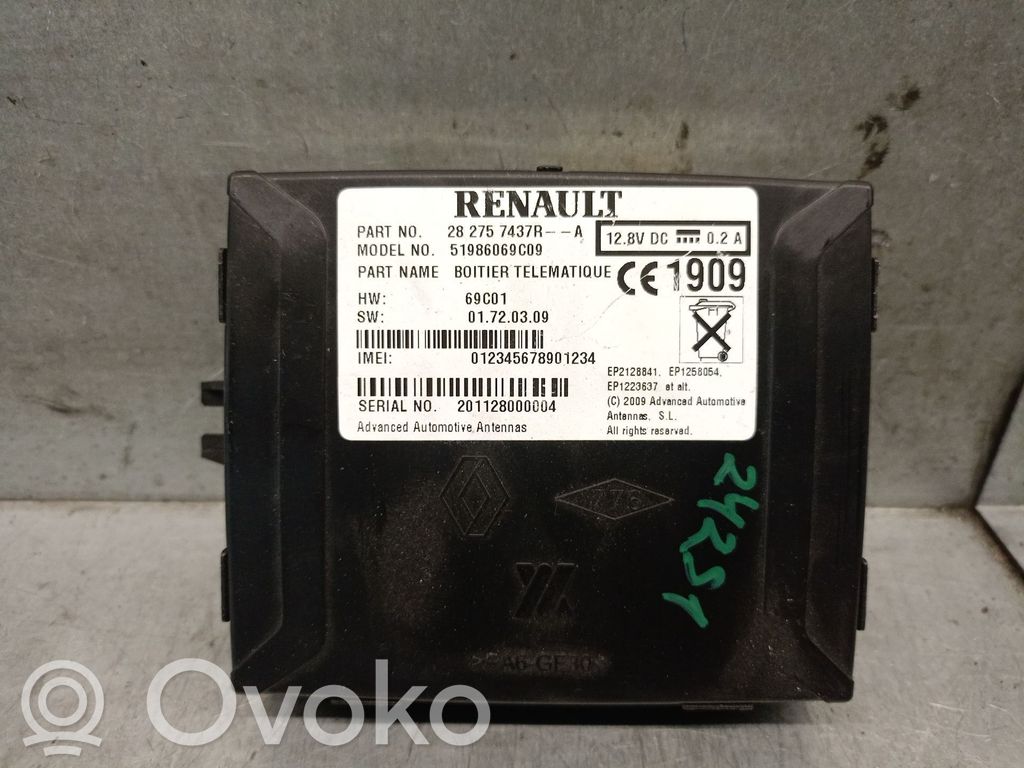 Renault Fluence Inne komputery / moduły / sterowniki 