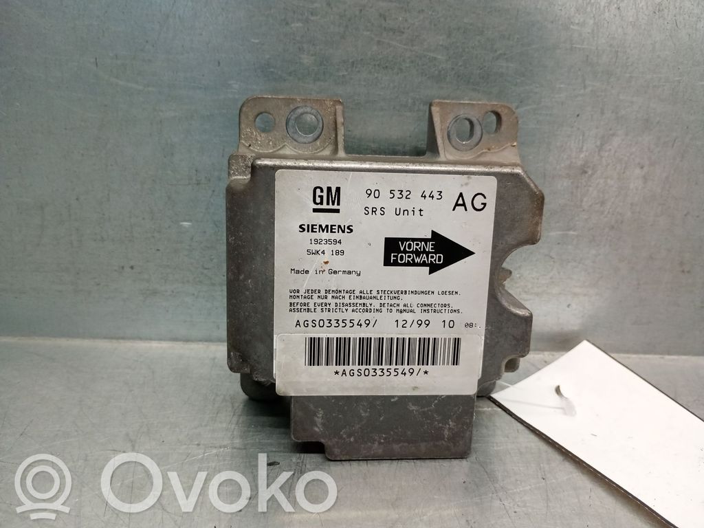 Module de contrôle airbag   90532443,1923594SIEMENS