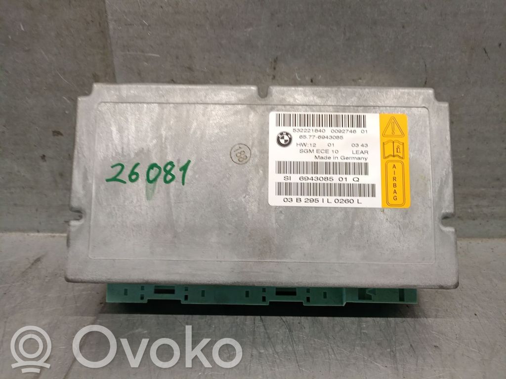 Airbag control unit/module   65776943085,65776943085,532221840
