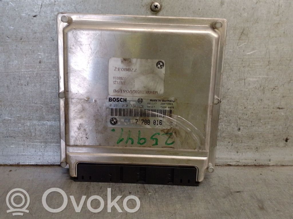 Moottorin ohjainlaite/moduuli   7788016,0281010314