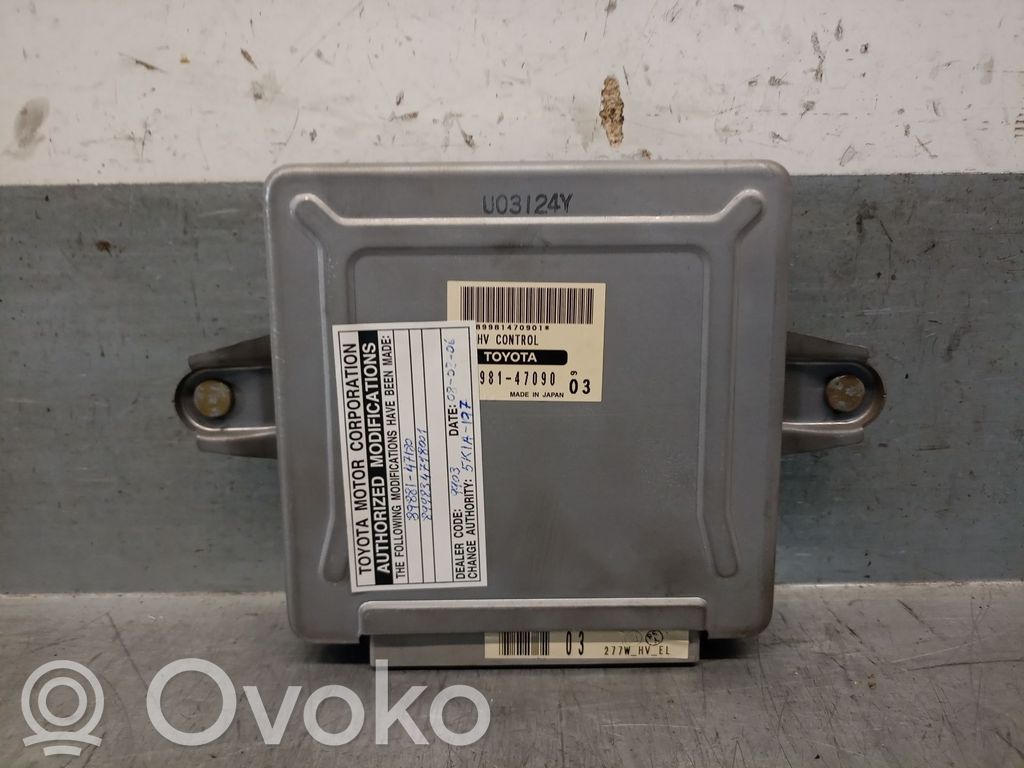 Toyota Prius (XW20) Module de contrôle de boîte de vitesses ECU