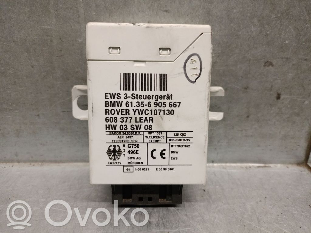 BMW X5 E53 Unité de commande dispositif d'immobilisation