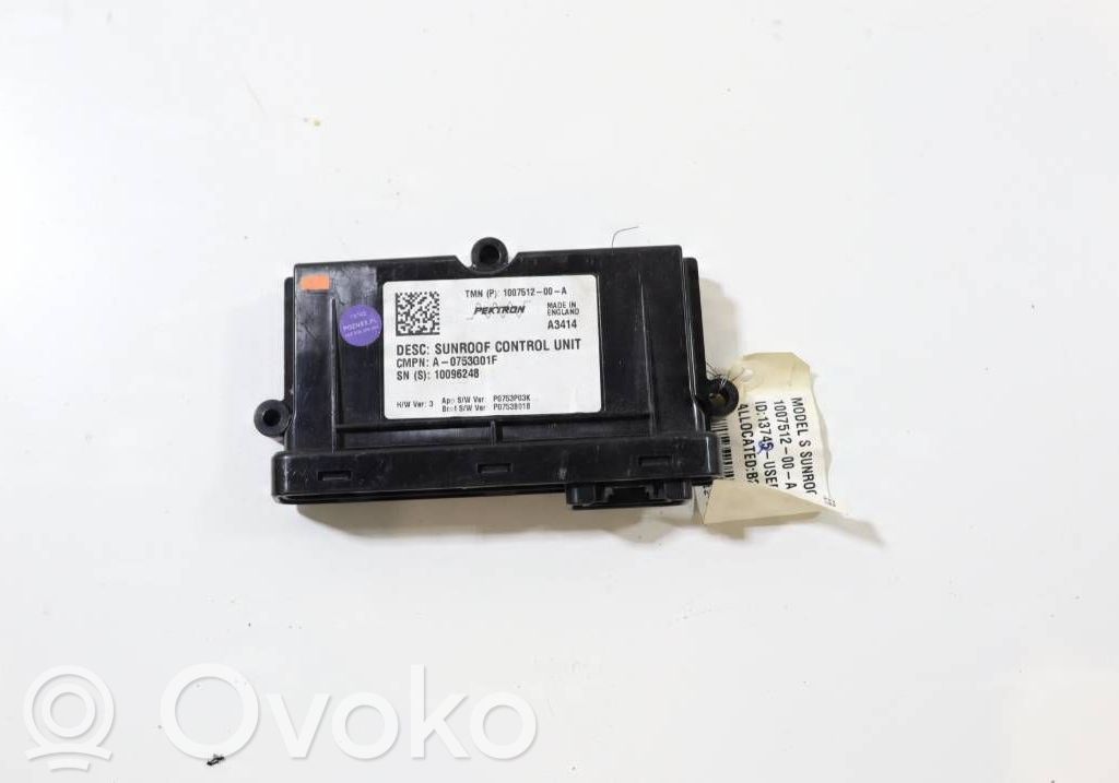 Tesla Model S Other control units/modules 