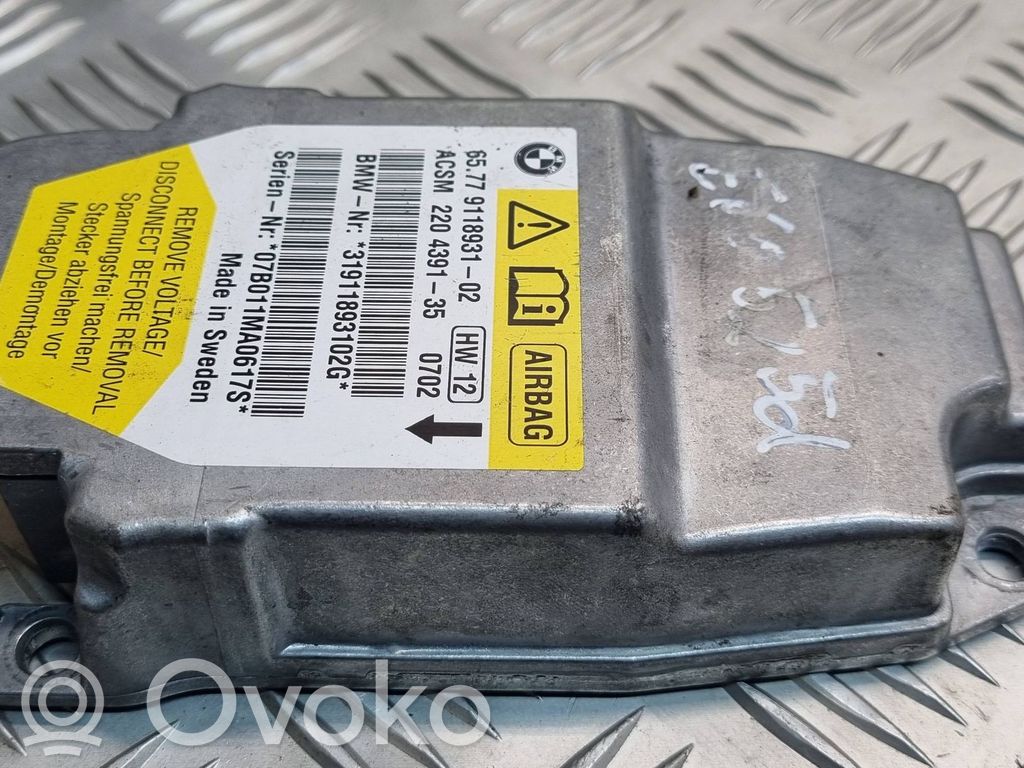 Airbag control unit/module   9118931,220439135,6577911893102,65779118931