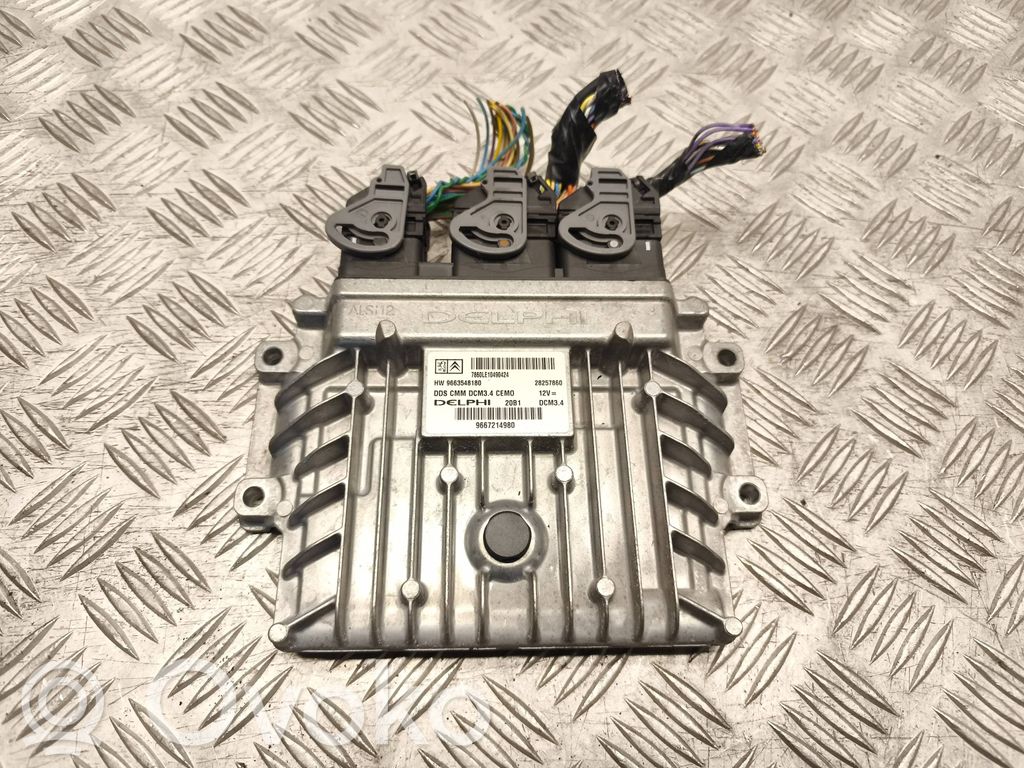 Engine control unit/module   9663548180,28257860,9667214980,7860LE10490424